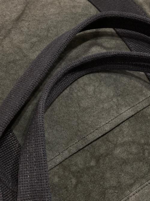 stussy（ステューシー）stussy (ステューシー) CANVAS EXTRA LARGE TOTE BAG カーキの古着・服飾アイテム