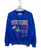 RUSSELL ATHLETICラッセルアスレチック）の古着「プリントスウェット」｜ブルー