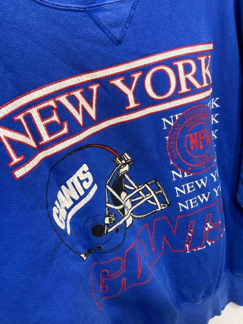 RUSSELL ATHLETIC（ラッセルアスレチック）RUSSELL ATHLETIC (ラッセルアスレチック) プリントスウェット ブルー サイズ:XLの古着・服飾アイテム