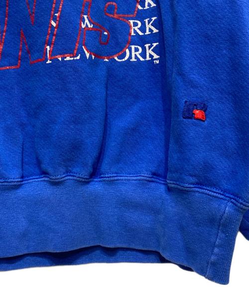 RUSSELL ATHLETIC（ラッセルアスレチック）RUSSELL ATHLETIC (ラッセルアスレチック) プリントスウェット ブルー サイズ:XLの古着・服飾アイテム