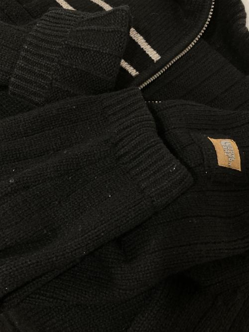 THE NORTH FACE（ザ ノース フェイス）THE NORTH FACE (ザ ノース フェイス) ハーフジップニット ブラック サイズ:Mの古着・服飾アイテム