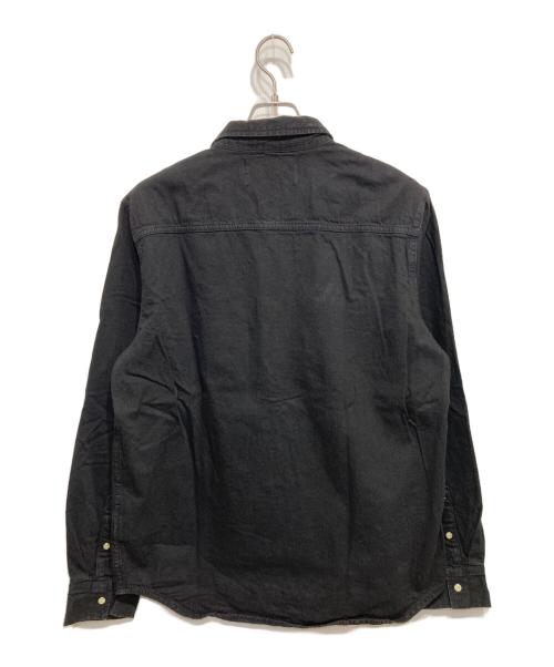Calvin Klein Jeans（カルバンクラインジーンズ）Calvin Klein Jeans (カルバンクラインジーンズ) デニムシャツ ブラック サイズ:Lの古着・服飾アイテム