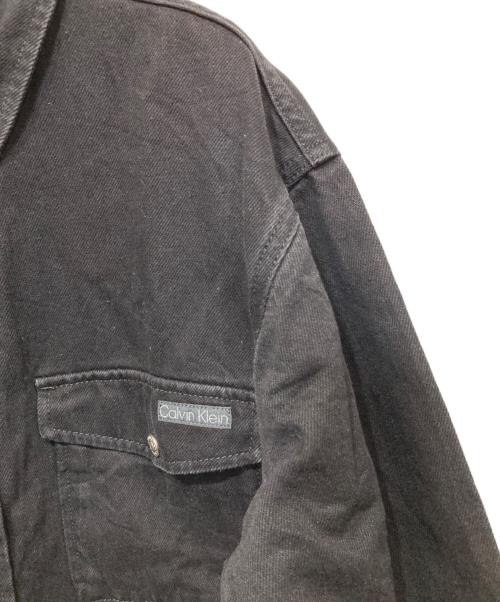 Calvin Klein Jeans（カルバンクラインジーンズ）Calvin Klein Jeans (カルバンクラインジーンズ) デニムジャケット ブラック サイズ:Sの古着・服飾アイテム
