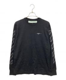 OFFWHITE（オフホワイト）の古着「3Dバックアロープリント長袖カットソー」｜ブラック