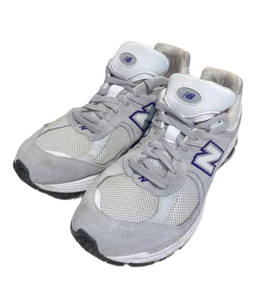 NEW BALANCE（ニューバランス）NEW BALANCE (ニューバランス) BEAUTY&YOUTH (ビューティーアンドユース) スニーカー ホワイト×ライトグレー サイズ:27の古着・服飾アイテム