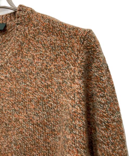 Zanone（ザノーネ）Zanone (ザノーネ) クルーネックウールニット ブラウン サイズ:48の古着・服飾アイテム