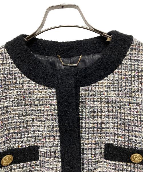 CELFORD（セルフォード）CELFORD (セルフォード) ループトリミングコート ホワイト×ブラック サイズ:38 未使用品の古着・服飾アイテム