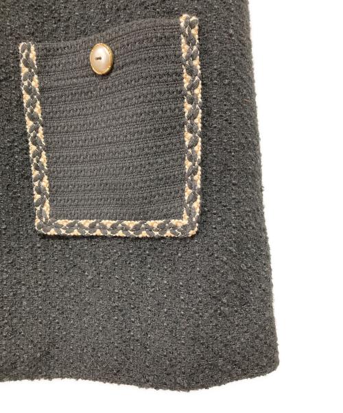 eimee law（エイミーロウ）eimee law (エイミーロウ) ツイードベスト ブラック サイズ:38の古着・服飾アイテム