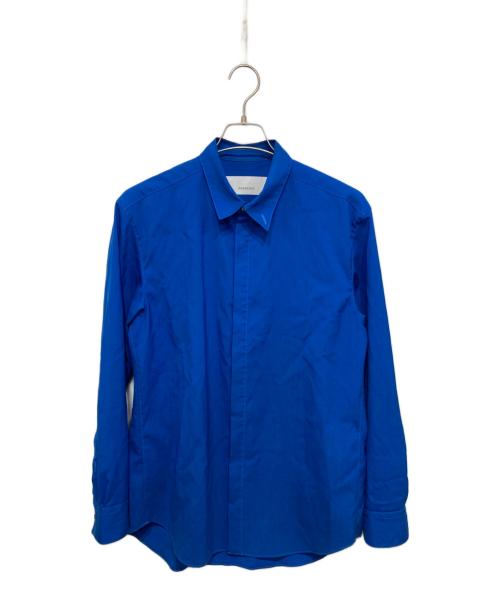 OVERCOAT（オーバーコート）OVERCOAT (オーバーコート) スタンドカラーシャツ ブルー サイズ:1の古着・服飾アイテム