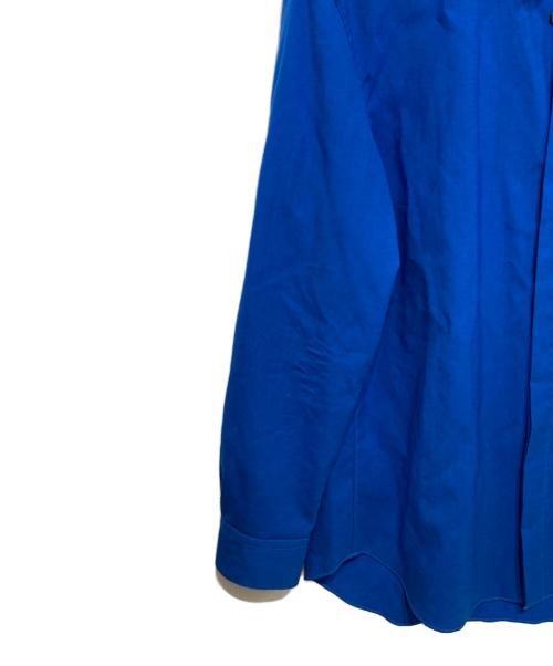 OVERCOAT（オーバーコート）OVERCOAT (オーバーコート) スタンドカラーシャツ ブルー サイズ:1の古着・服飾アイテム