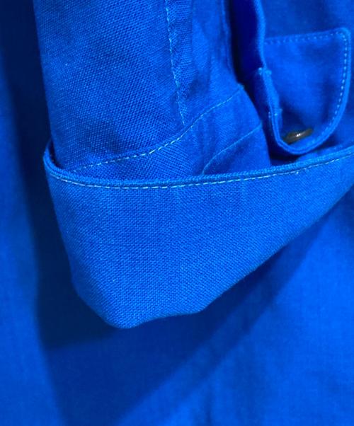 OVERCOAT（オーバーコート）OVERCOAT (オーバーコート) スタンドカラーシャツ ブルー サイズ:1の古着・服飾アイテム