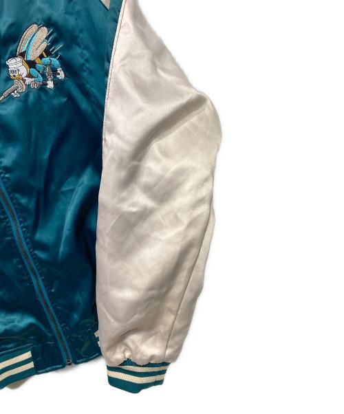U'S NAVY（ユーエスネイビー）U'S NAVY (ユーエスネイビー) スカジャン グリーン×レッド サイズ:XXLの古着・服飾アイテム