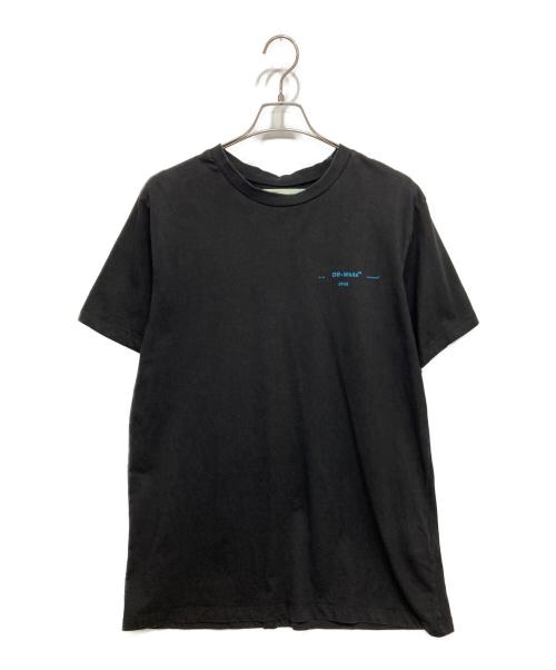 OFFWHITE（オフホワイト）OFFWHITE (オフホワイト) プリントTシャツ ブラック サイズ:Lの古着・服飾アイテム
