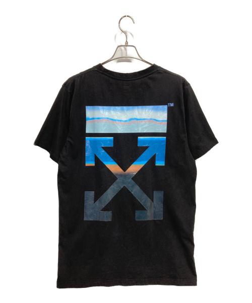 OFFWHITE（オフホワイト）OFFWHITE (オフホワイト) プリントTシャツ ブラック サイズ:Lの古着・服飾アイテム