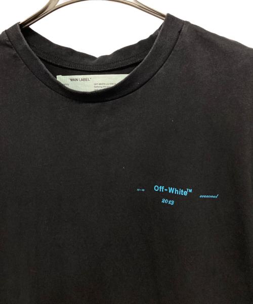 OFFWHITE（オフホワイト）OFFWHITE (オフホワイト) プリントTシャツ ブラック サイズ:Lの古着・服飾アイテム