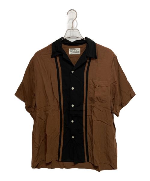 WACKO MARIA（ワコマリア）WACKO MARIA (ワコマリア) TWO-TONE 50`s SHIRTS ブラック×ブラウン サイズ:Mの古着・服飾アイテム