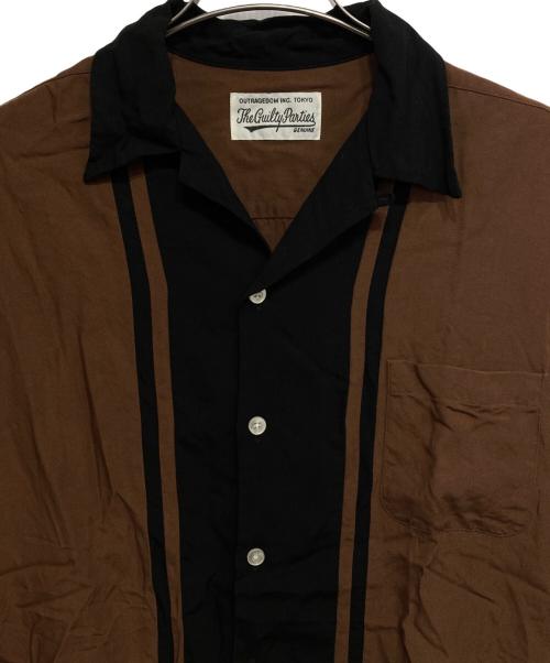 WACKO MARIA（ワコマリア）WACKO MARIA (ワコマリア) TWO-TONE 50`s SHIRTS ブラック×ブラウン サイズ:Mの古着・服飾アイテム