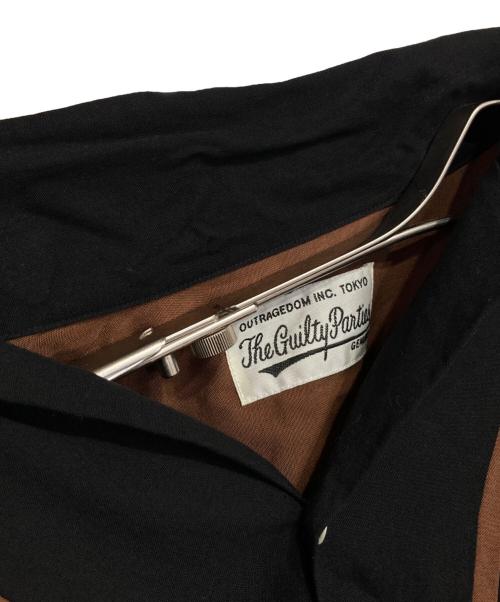 WACKO MARIA（ワコマリア）WACKO MARIA (ワコマリア) TWO-TONE 50`s SHIRTS ブラック×ブラウン サイズ:Mの古着・服飾アイテム