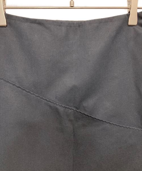 JIL SANDER（ジルサンダー）JIL SANDER (ジルサンダー) コットンシルクフレアスカート ネイビー サイズ:34の古着・服飾アイテム