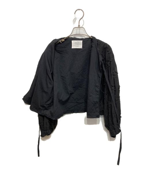 crinkle crinkle  crinkle（クリンクル クリンクル クリンクル）crinkle crinkle  crinkle (クリンクル クリンクル クリンクル) エンブロイダリー ボレロ ブラック サイズ:Fの古着・服飾アイテム