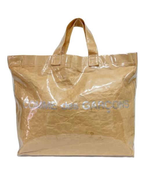 COMME des GARCONS（コムデギャルソン）COMME des GARCONS (コムデギャルソン) PVCロゴトートバッグ ブラウンの古着・服飾アイテム