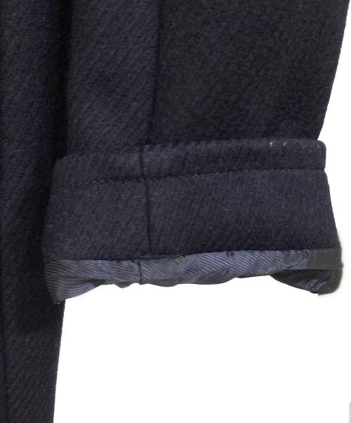 MaxMara（マックスマーラ）MaxMara (マックスマーラ) ミンクファー襟ステンカラーコート ネイビー サイズ:38の古着・服飾アイテム