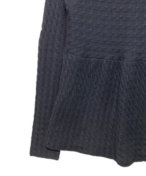MIU MIU（ミュウミュウ）MIU MIU (ミュウミュウ) リブ編みニット ネイビー サイズ:38の古着・服飾アイテム
