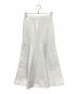 MUSE de Deuxieme Classe（ミューズ ドゥーズィエム クラス）の古着「SMOOTH FRARE スカート」｜ホワイト