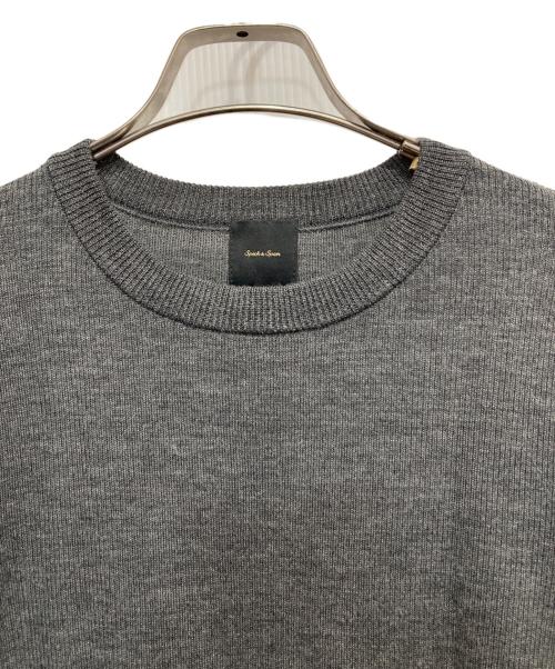 Spick and Span（スピック＆スパン）Spick and Span (スピックアンドスパン) フレアスリーブ18Gリブプルオーバー グレー サイズ:FREEの古着・服飾アイテム