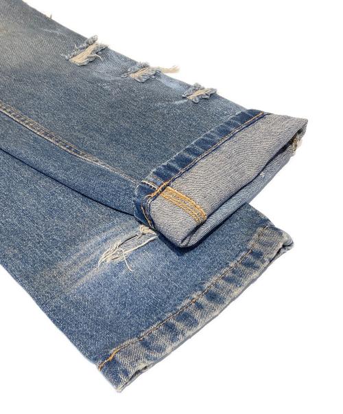 DOLCE & GABBANA（ドルチェ＆ガッバーナ）DOLCE & GABBANA (ドルチェ＆ガッバーナ) クラッシュデニムパンツ インディゴ サイズ:表記無しの古着・服飾アイテム