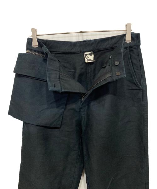 GR10K（ジーアールテンケー）GR10K (ジーアールテンケー) 変形デニムパンツ ブラック サイズ:46の古着・服飾アイテム