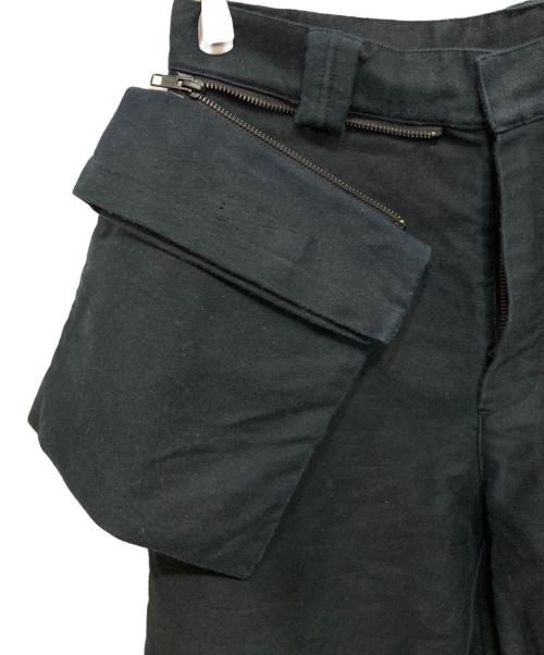 GR10K（ジーアールテンケー）GR10K (ジーアールテンケー) 変形デニムパンツ ブラック サイズ:46の古着・服飾アイテム