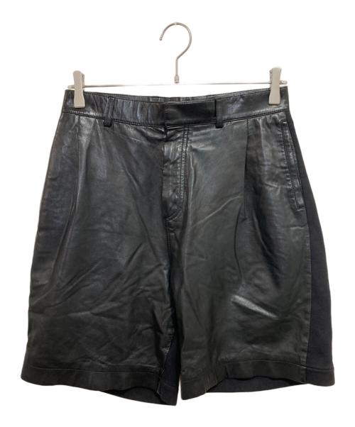 GIVENCHY（ジバンシィ）GIVENCHY (ジバンシィ) ラムレザーハーフパンツ ブラック サイズ:XSの古着・服飾アイテム