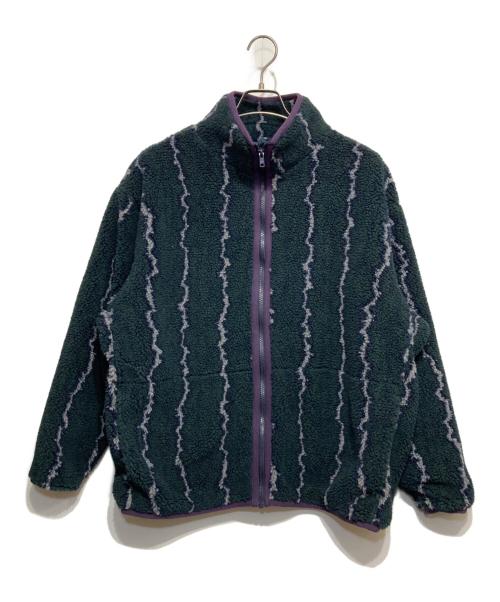 DAN（ダン）DAN (ダン) Thunder Fleece Jacket サンダーフリースジャケット グレー×オリーブ サイズ:Mの古着・服飾アイテム