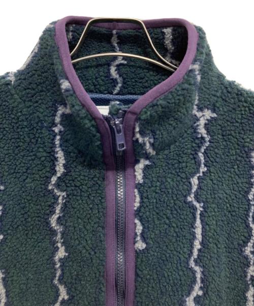 DAN（ダン）DAN (ダン) Thunder Fleece Jacket サンダーフリースジャケット グレー×オリーブ サイズ:Mの古着・服飾アイテム