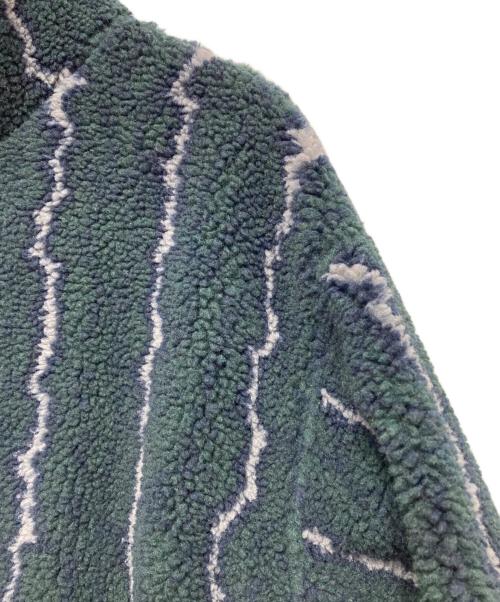 DAN（ダン）DAN (ダン) Thunder Fleece Jacket サンダーフリースジャケット グレー×オリーブ サイズ:Mの古着・服飾アイテム