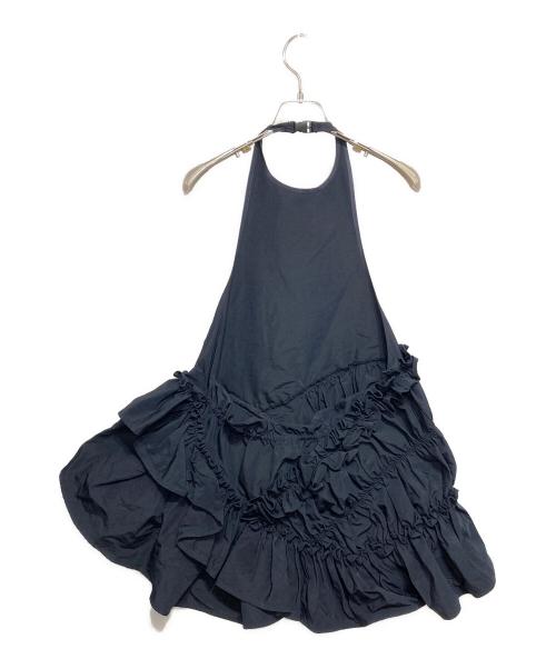 Curensology（カレンソロジー）Curensology (カレンソロジー) オックスギャザートップス ネイビー サイズ:Fの古着・服飾アイテム