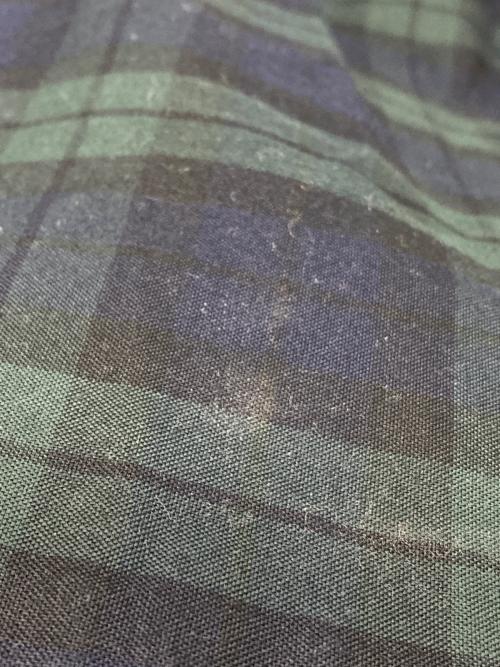 MADISON BLUE（マディソンブルー）MADISON BLUE (マディソンブルー) タータンチェックフレアスカート ネイビー×オリーブ サイズ:02の古着・服飾アイテム