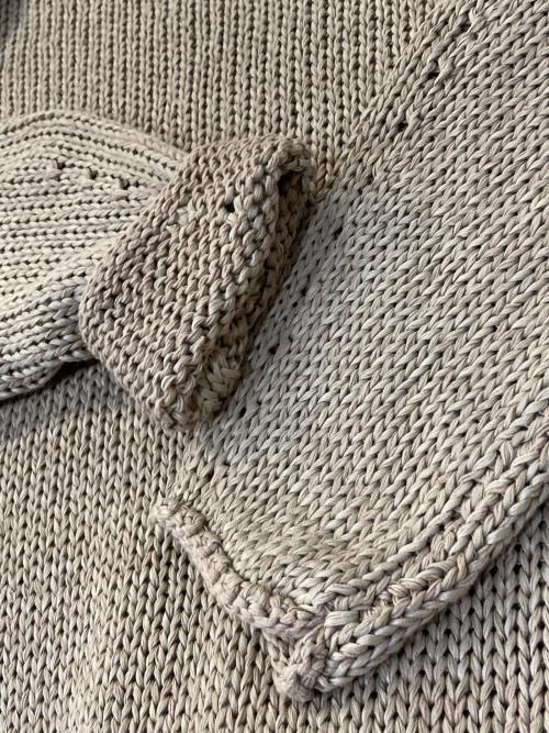 TODAYFUL（トゥデイフル）TODAYFUL (トゥデイフル) Cottonlinen Over Knit ベージュ サイズ:-の古着・服飾アイテム