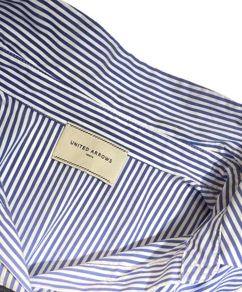 UNITED ARROWS（ユナイテッドアローズ）UNITED ARROWS (ユナイテッドアローズ) ニットビスチェ コンビ シャツ ネイビー×ブルー サイズ:-の古着・服飾アイテム