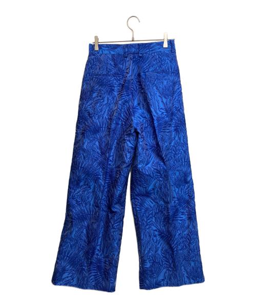 TOMORROWLAND .B（トゥモローランド ビー）TOMORROWLAND .B (トゥモローランド ビー) CLERICIジャカード ワイドパンツ ブルー サイズ:36の古着・服飾アイテム