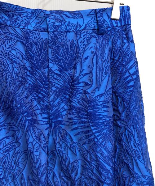 TOMORROWLAND .B（トゥモローランド ビー）TOMORROWLAND .B (トゥモローランド ビー) CLERICIジャカード ワイドパンツ ブルー サイズ:36の古着・服飾アイテム