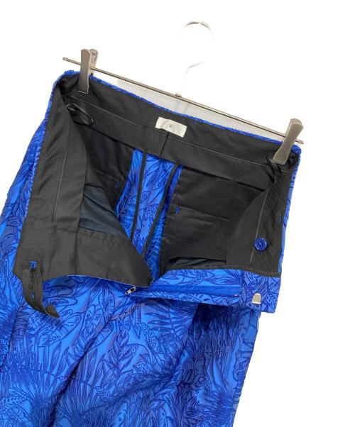 TOMORROWLAND .B（トゥモローランド ビー）TOMORROWLAND .B (トゥモローランド ビー) CLERICIジャカード ワイドパンツ ブルー サイズ:36の古着・服飾アイテム