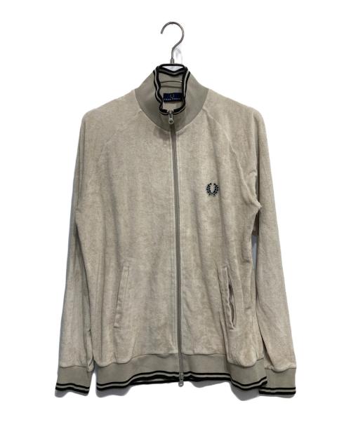 FRED PERRY（フレッドペリー）FRED PERRY (フレッドペリー) Towelling Track Jacket ベージュの古着・服飾アイテム