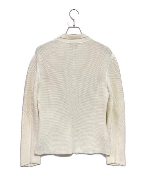 GIORGIO ARMANI（ジョルジョアルマーニ）GIORGIO ARMANI (ジョルジョアルマーニ) ニットジャケット アイボリー サイズ:46の古着・服飾アイテム
