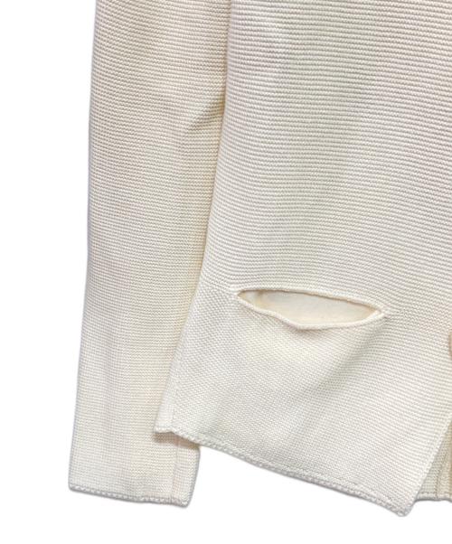 GIORGIO ARMANI（ジョルジョアルマーニ）GIORGIO ARMANI (ジョルジョアルマーニ) ニットジャケット アイボリー サイズ:46の古着・服飾アイテム