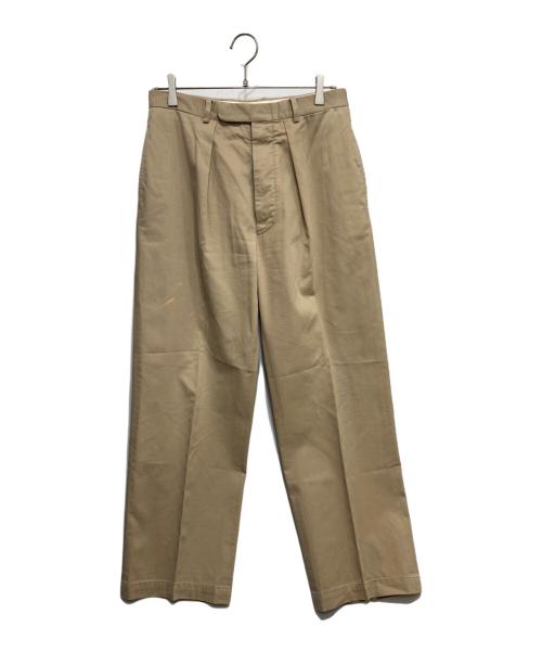 HERILL（ヘリル）HERILL (ヘリル) Egyptian cotton Chino Tack PT ベージュ サイズ:1の古着・服飾アイテム