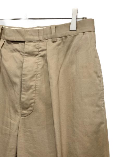 HERILL（ヘリル）HERILL (ヘリル) Egyptian cotton Chino Tack PT ベージュ サイズ:1の古着・服飾アイテム
