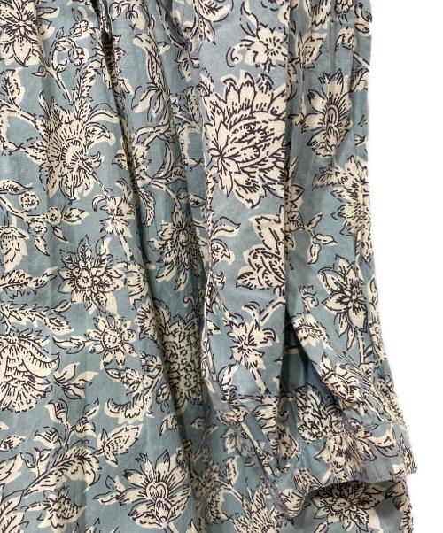 KAGURE（カグレ）KAGURE (カグレ) プリントピンタックワンピース ブルー サイズ:FREEの古着・服飾アイテム