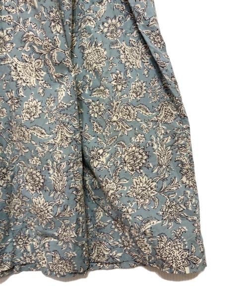 KAGURE（カグレ）KAGURE (カグレ) プリントピンタックワンピース ブルー サイズ:FREEの古着・服飾アイテム